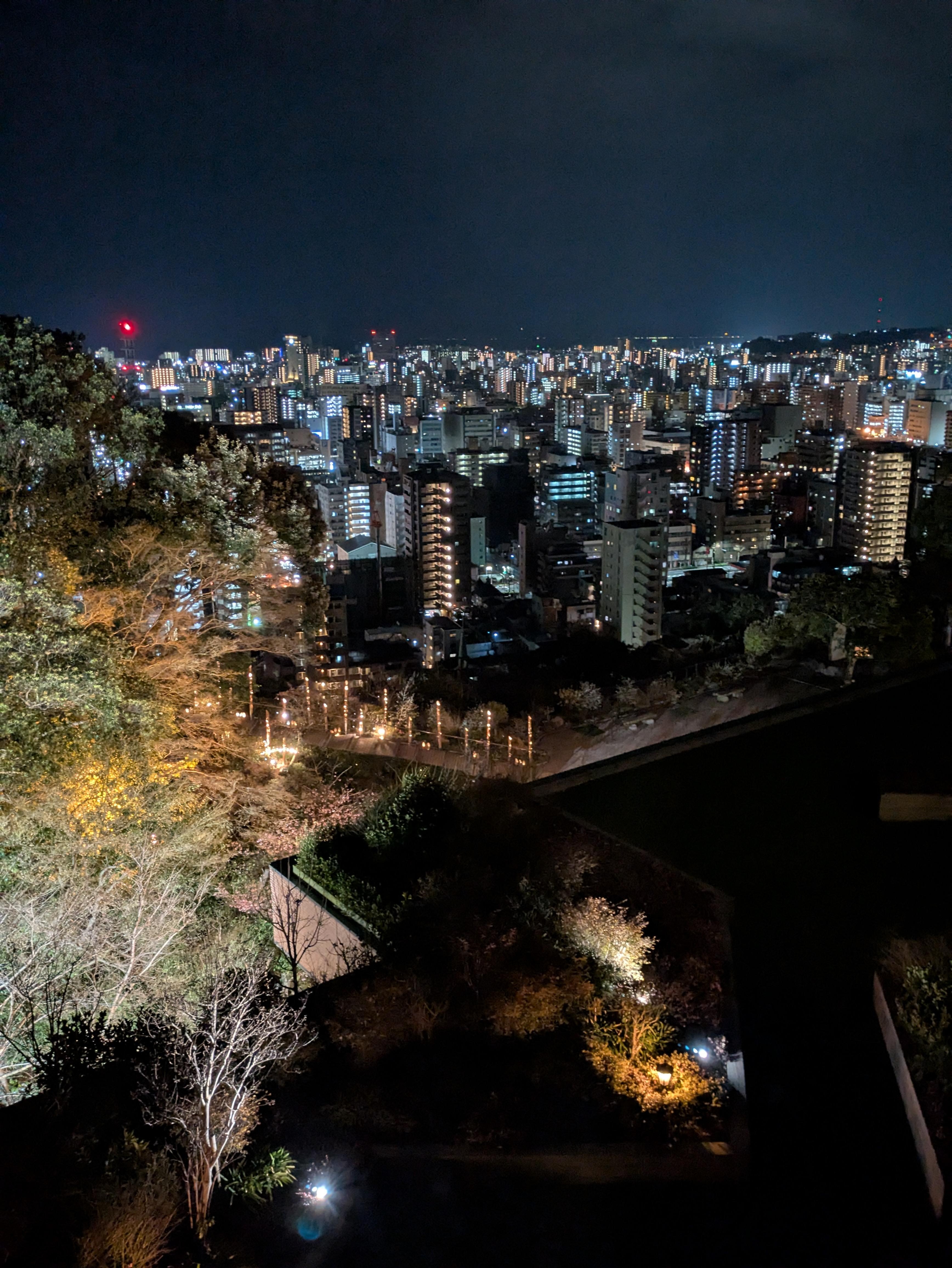 部屋からの夜景