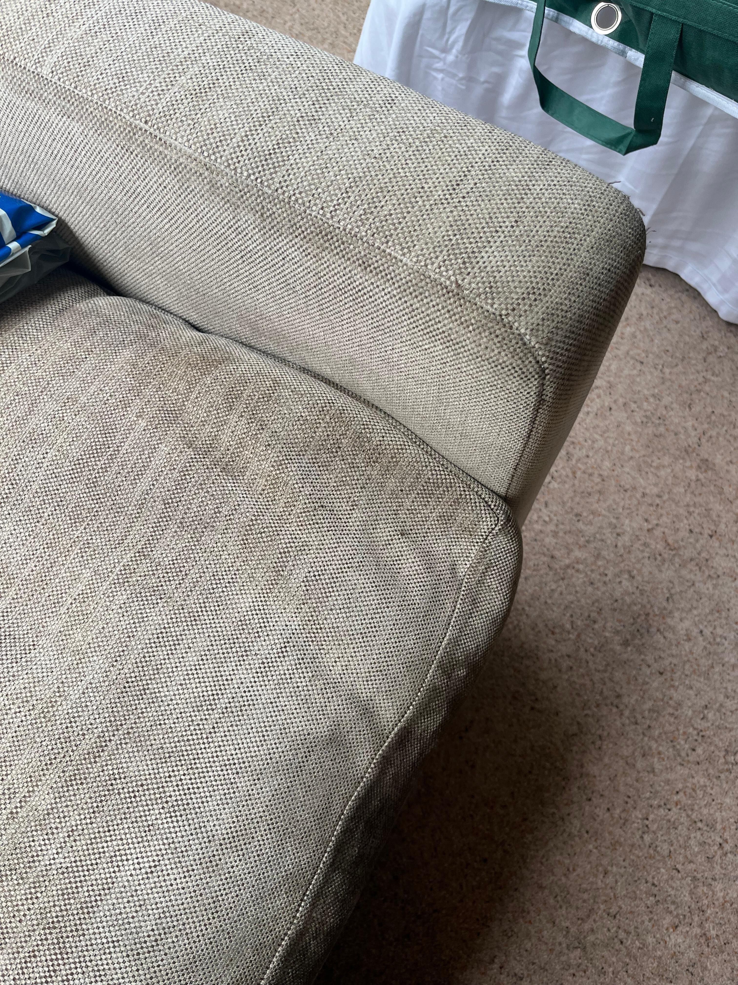 Sofa didn’t look clean and certainly didn’t smell clean 