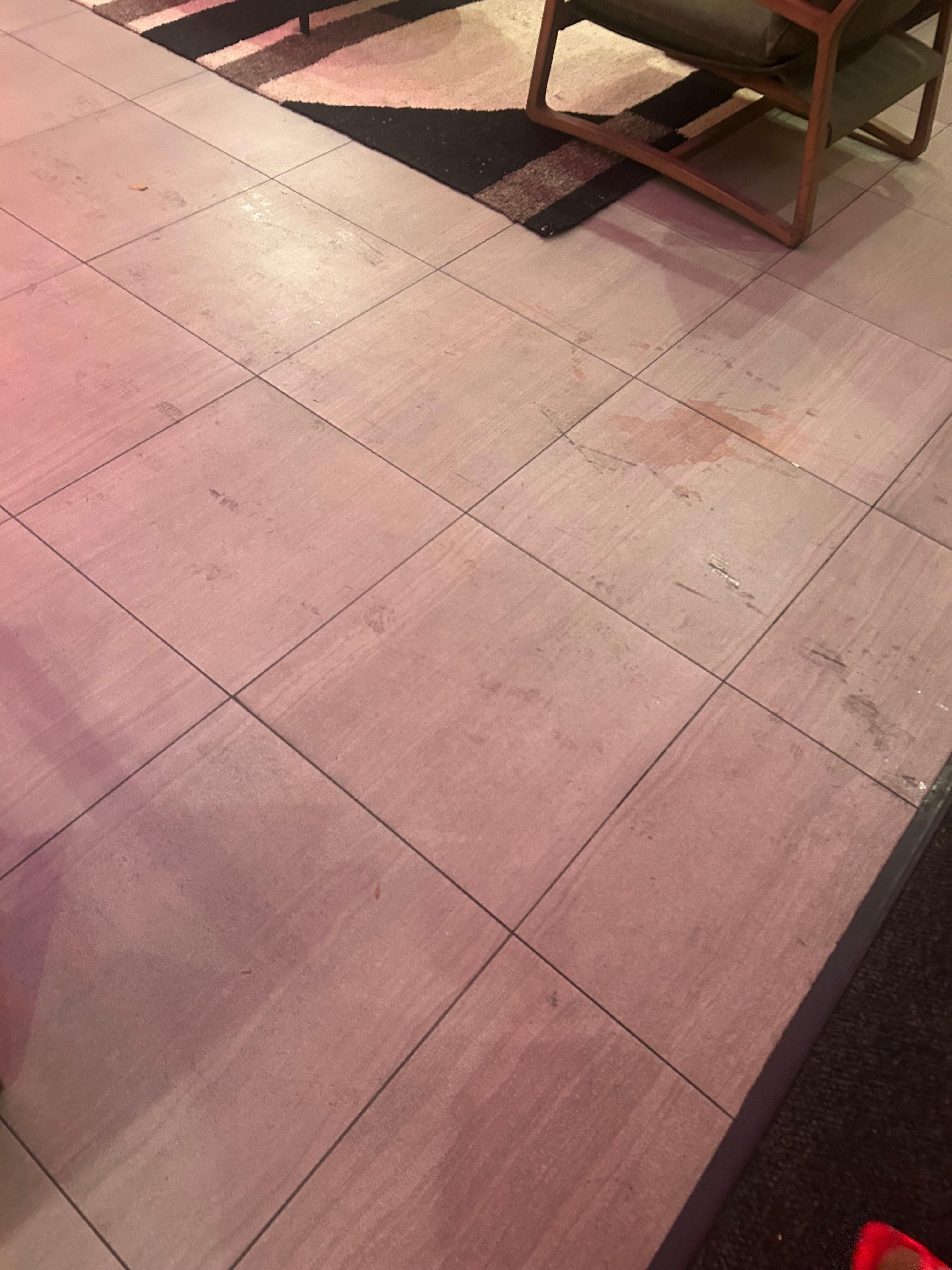 Hazard!!!! Juice puddle for over 12hrs no clean up