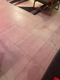 Hazard!!!! Juice puddle for over 12hrs no clean up