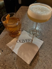 Nightcaps at the bar