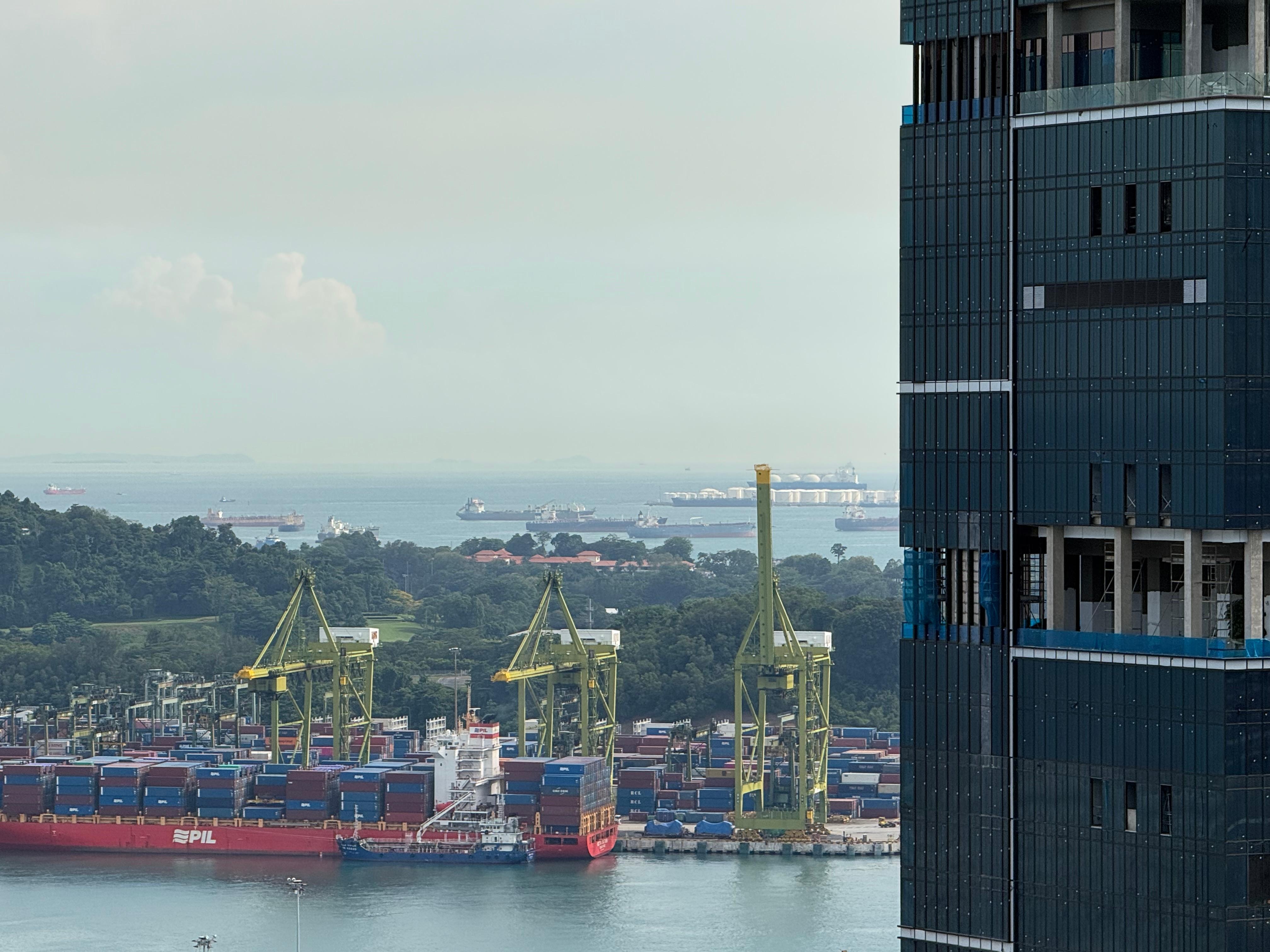 View from the sky bar. 