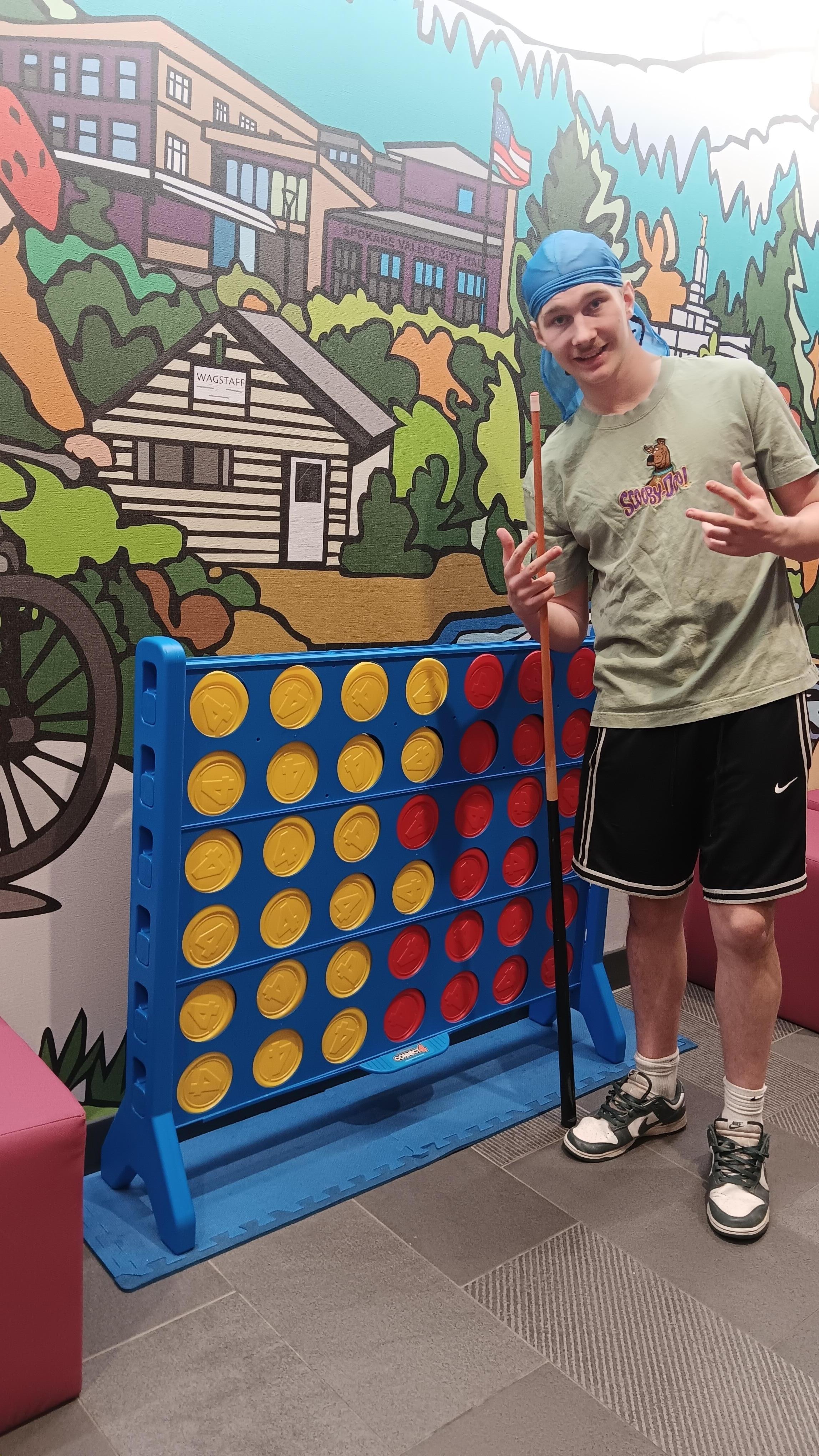 Had plenty of games offered to play in the lobby!