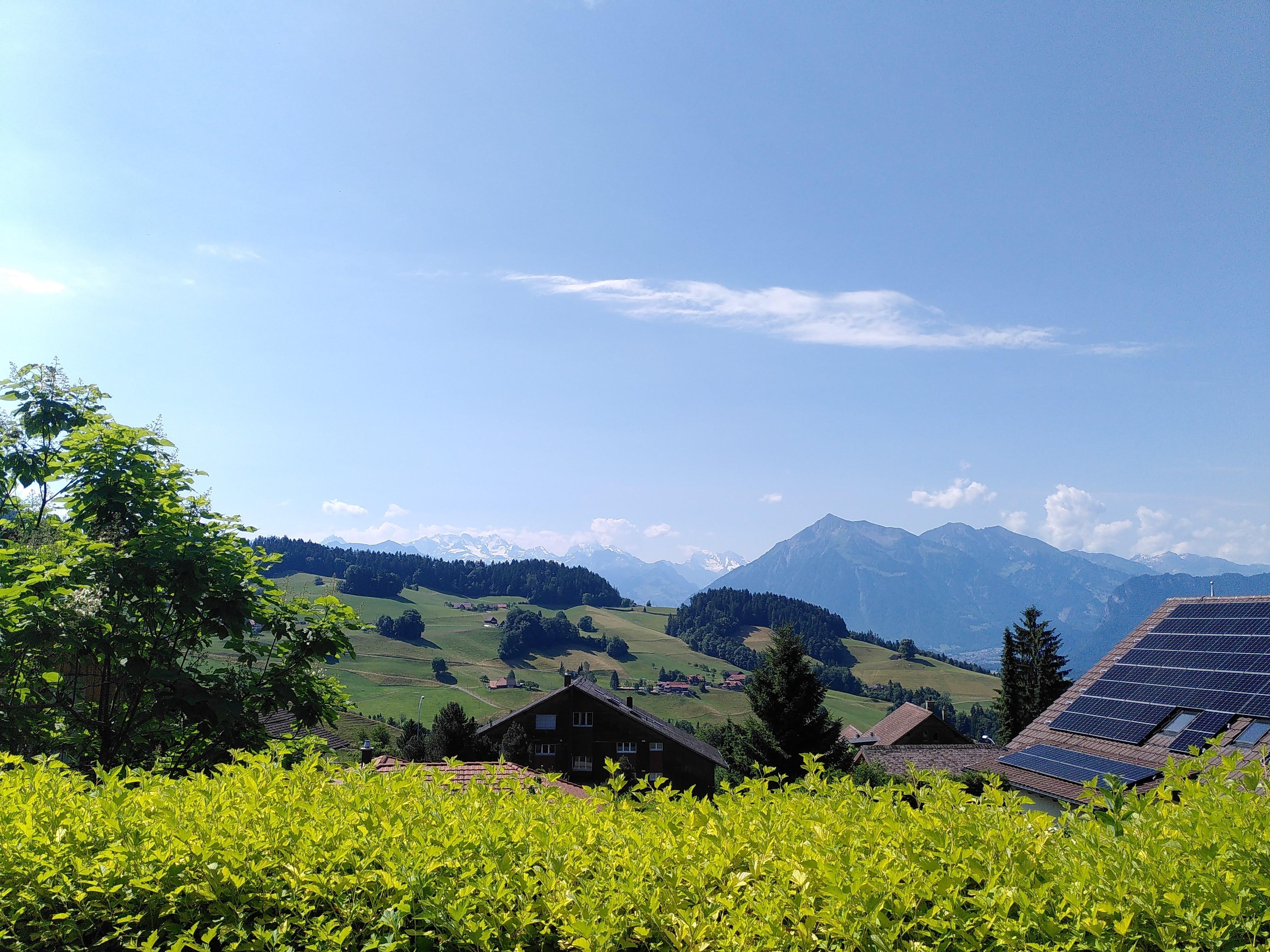 Vue depuis le logement Im Bergli
