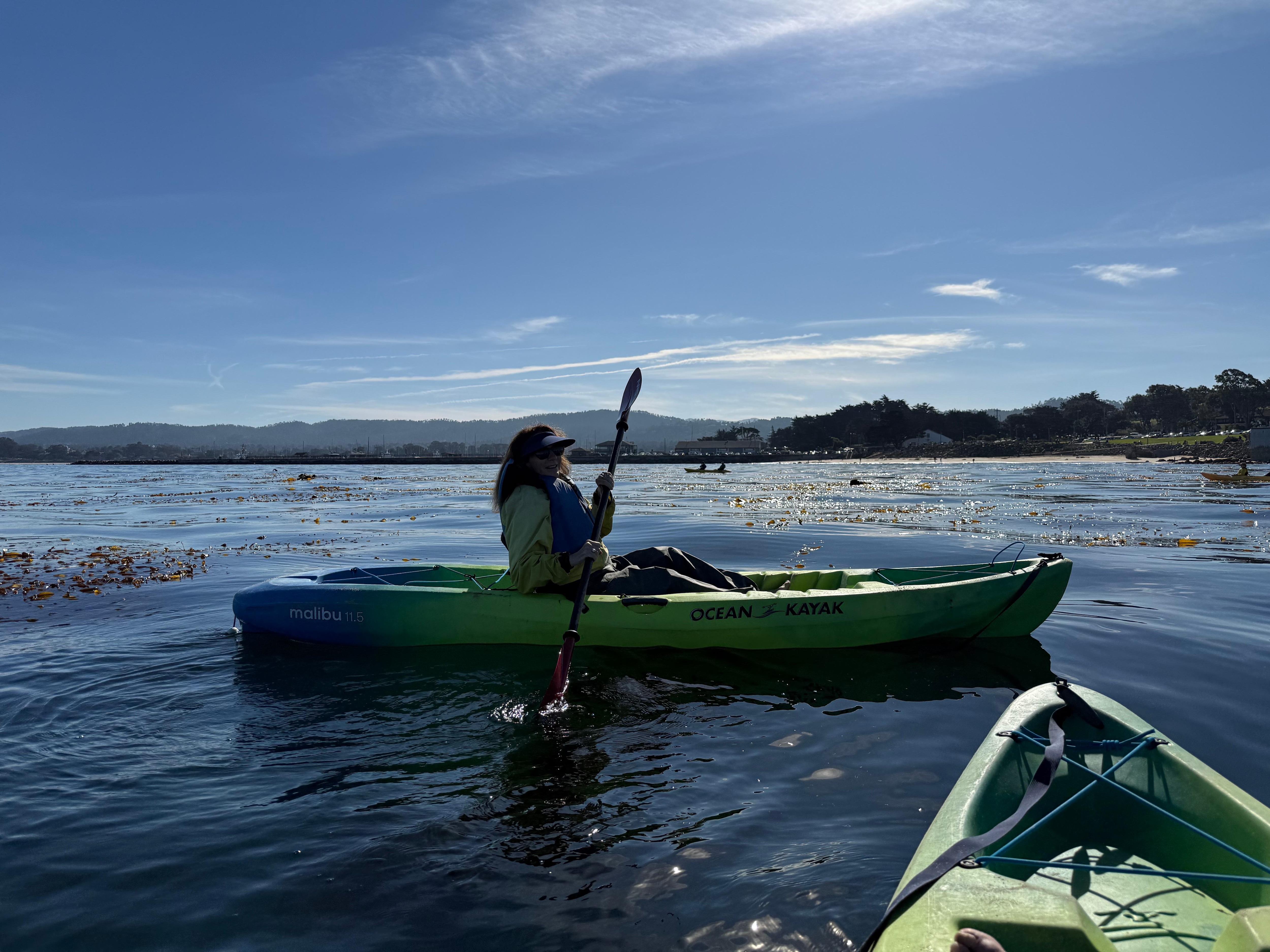 My wife talking to Otters