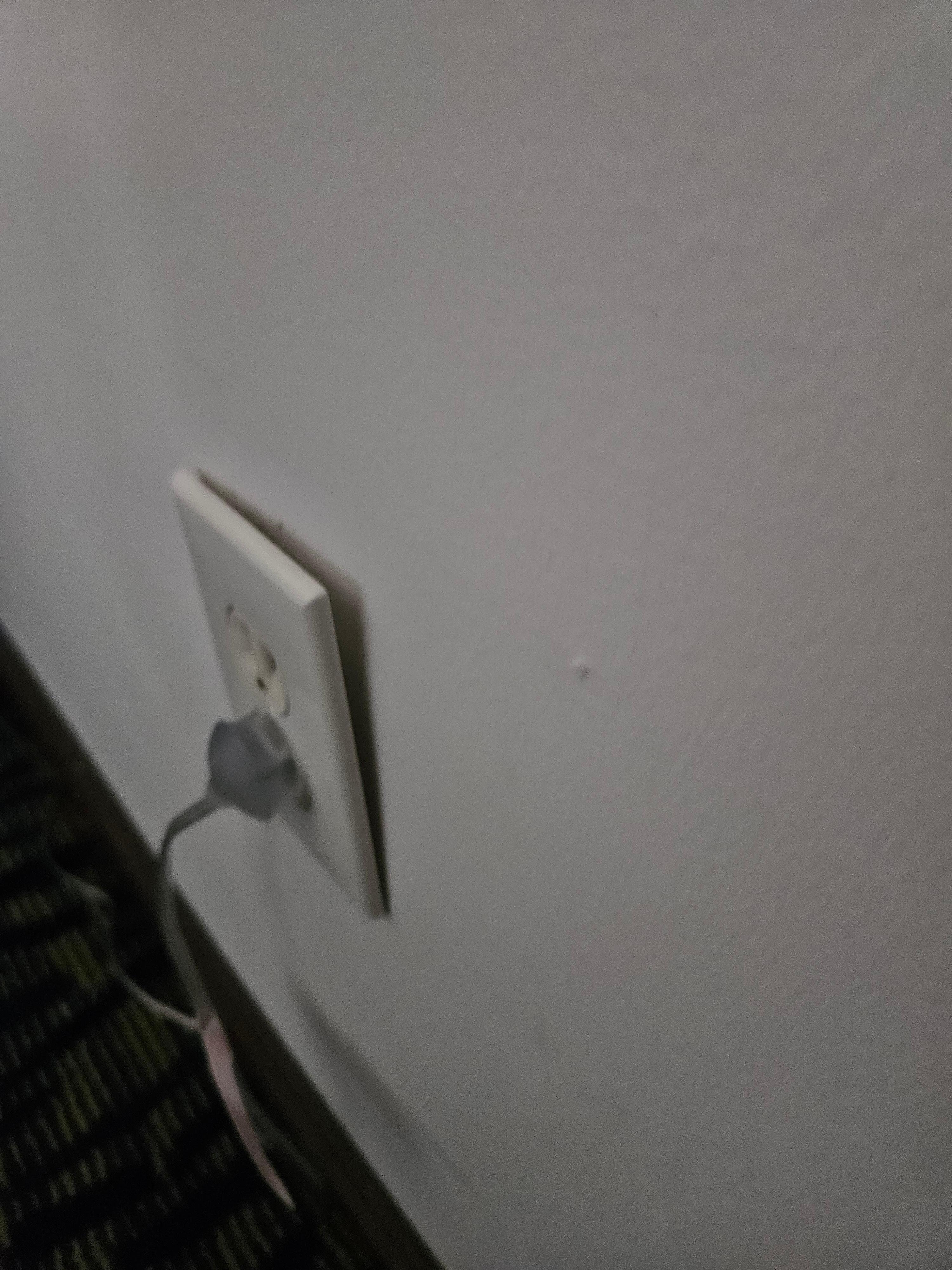 The socket was coming out of wall unsafe