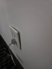 The socket was coming out of wall unsafe