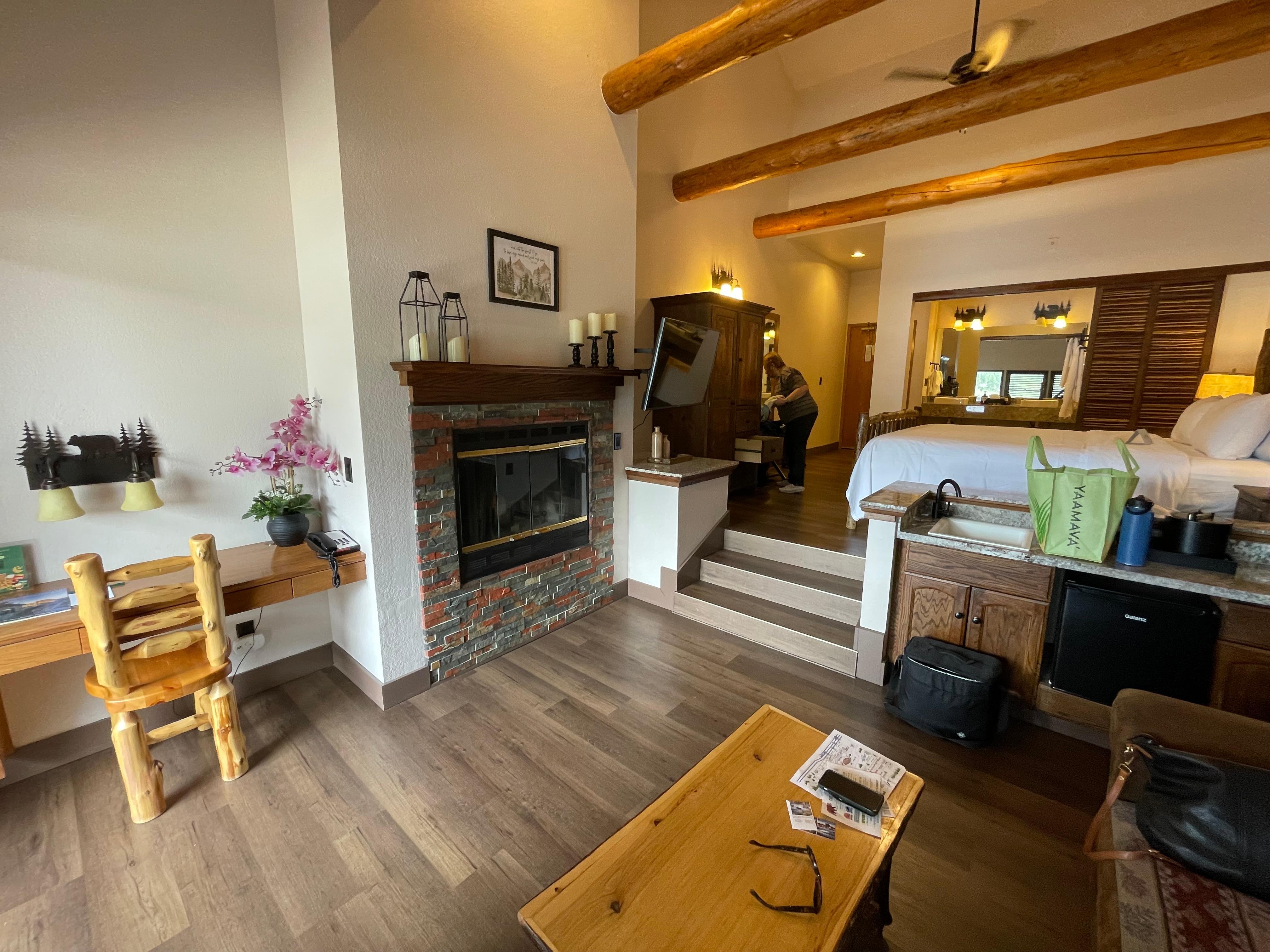 Our King Suite had an excellent view from the patio.