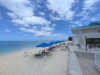 Beach area steps from the condo