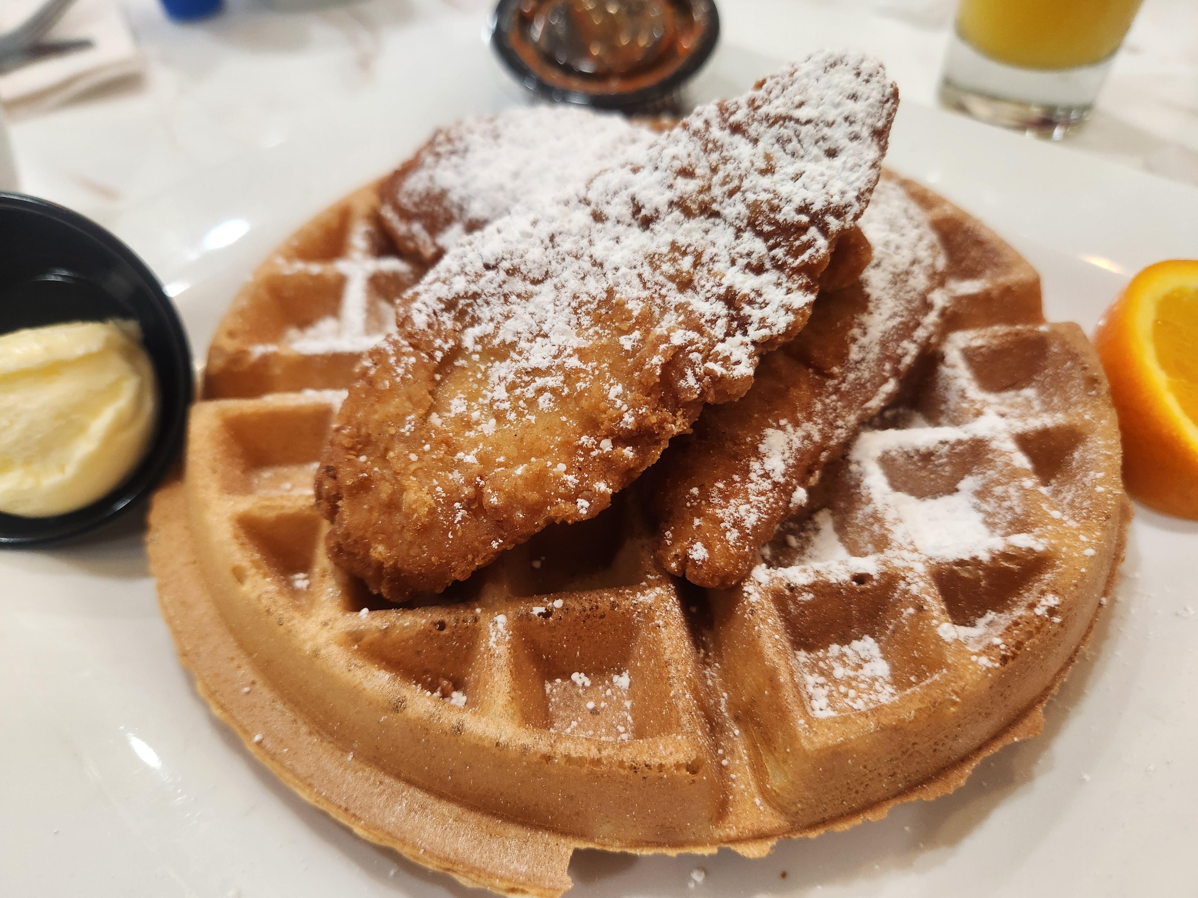 We didn't take any photos of the room. This is Chicken & Biscuits from KeKe's just down the street. 