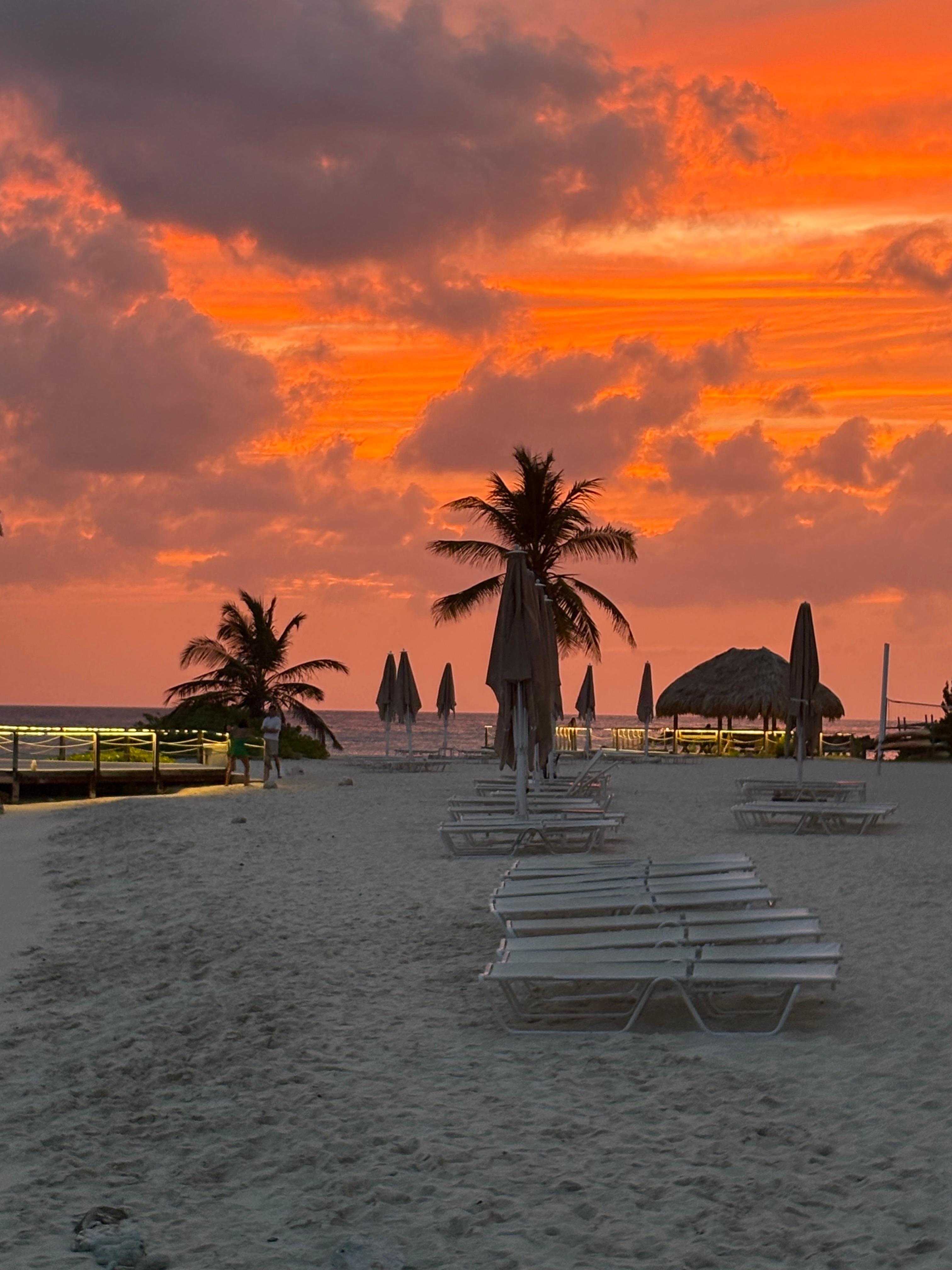 beach at sunset