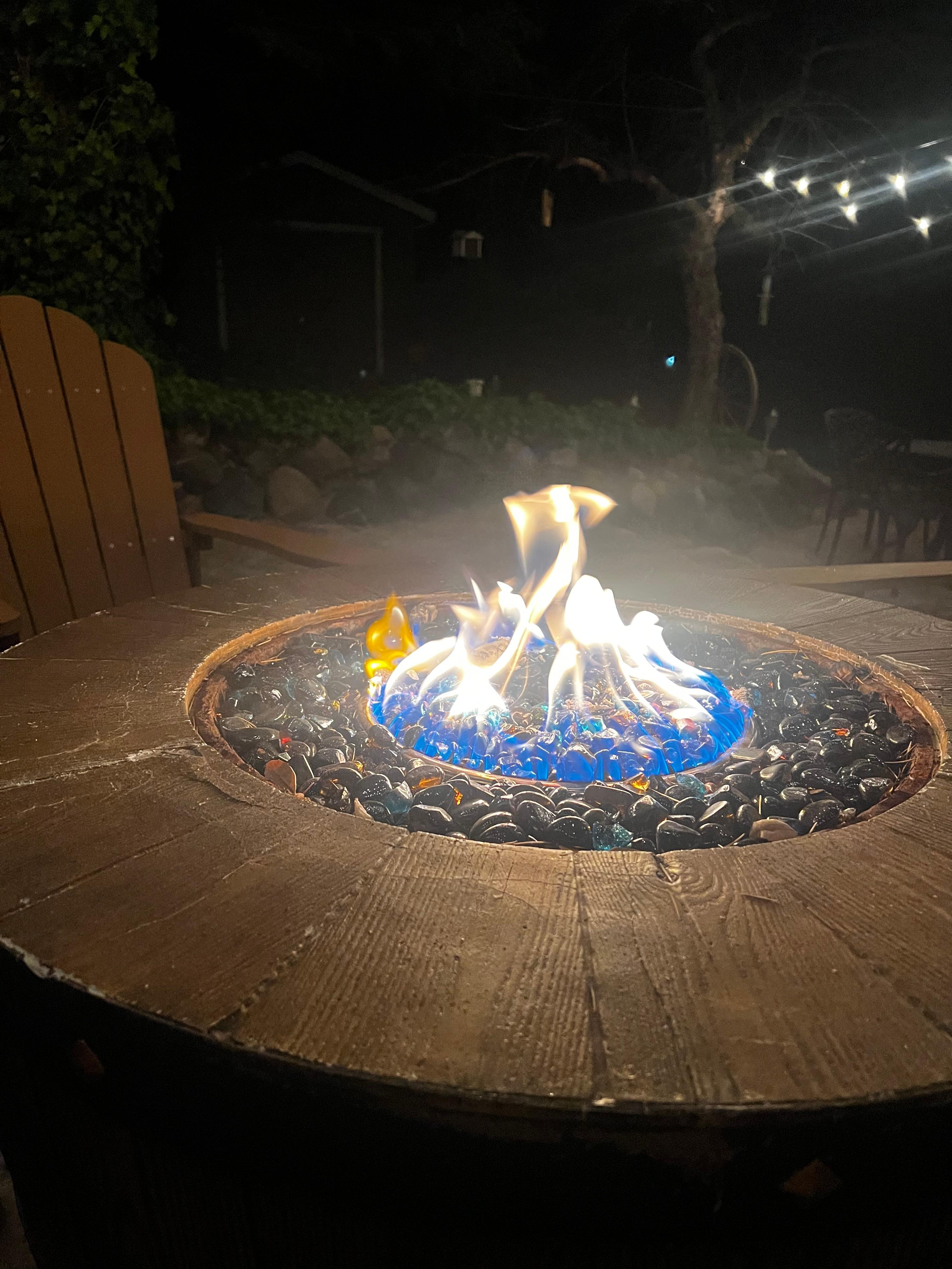 Evening firepit 