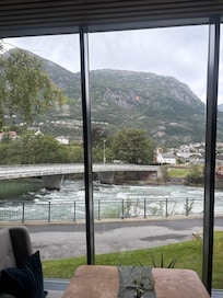 Flott utsikt fra restauranten👍