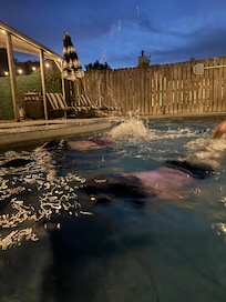 Late evening swim ❤️