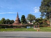 Across the road from the hotel