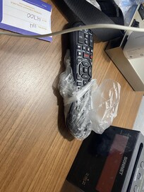 remote wrapped b/c of stickiness