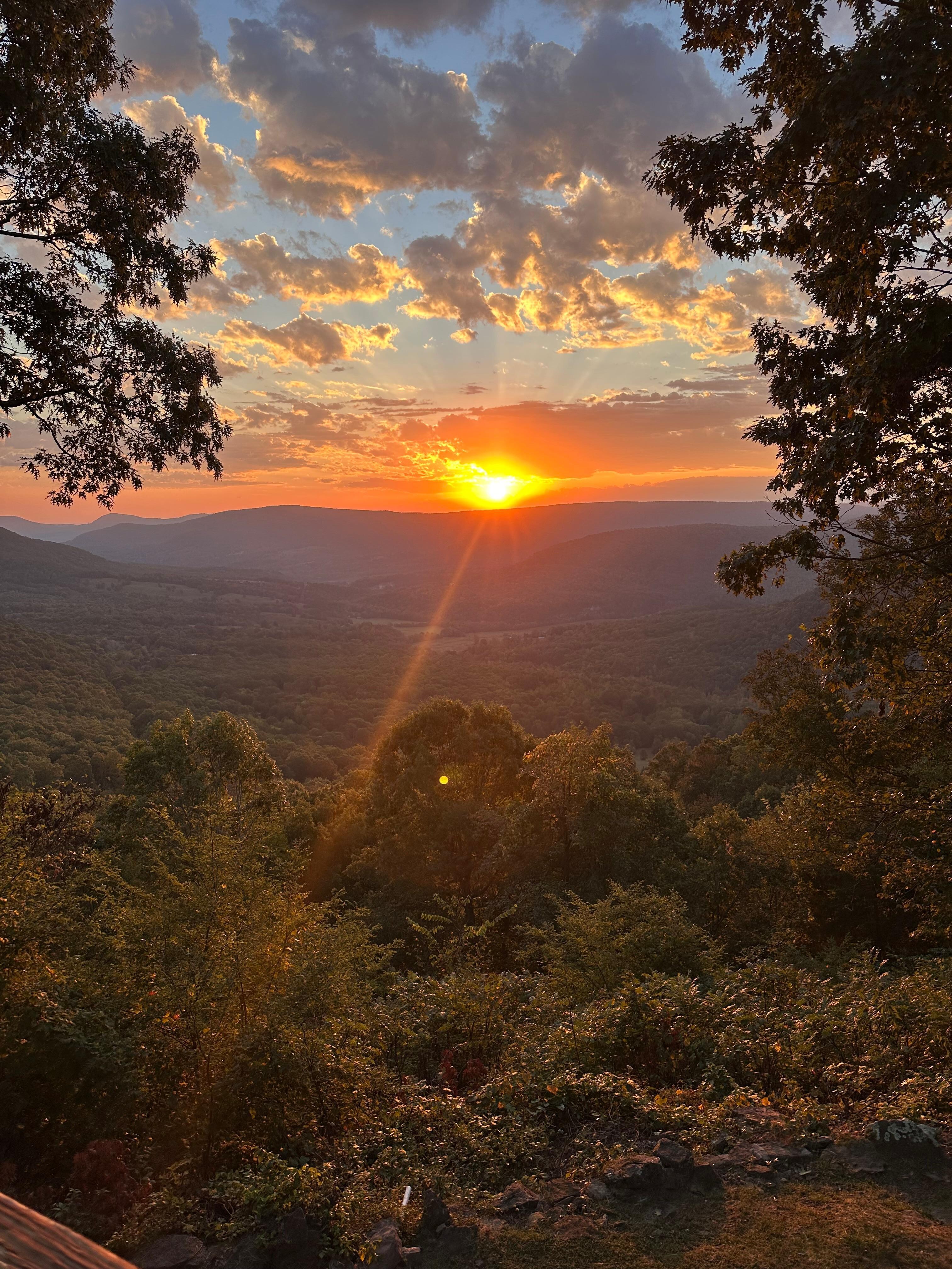 Loved watching the sunrise in the mornings. 