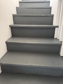 Uneven steps.