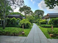 The lovely grounds on the resort