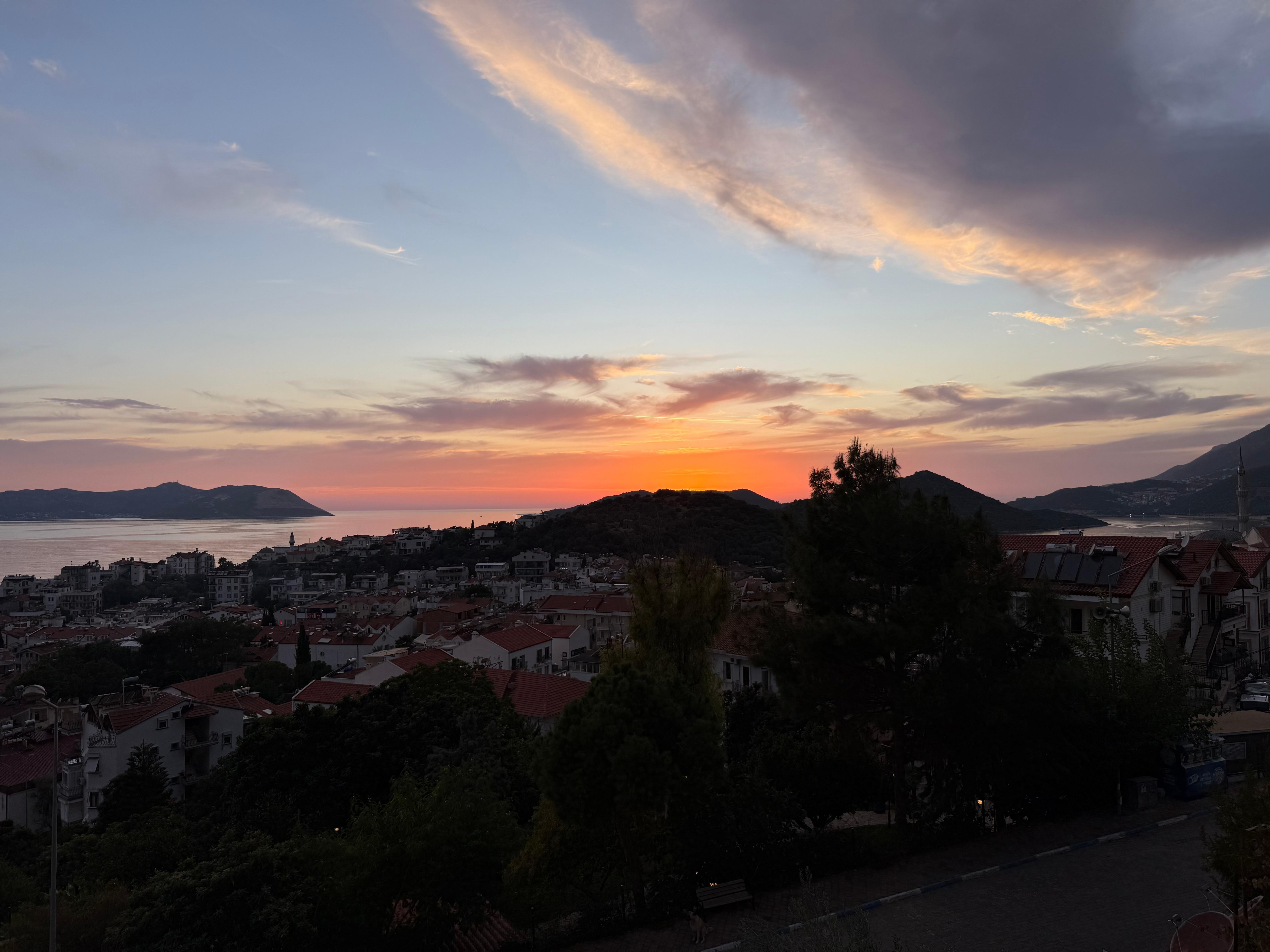 Sunset from our balcony 