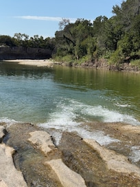 Rushing water = minimal algae; so refreshing!