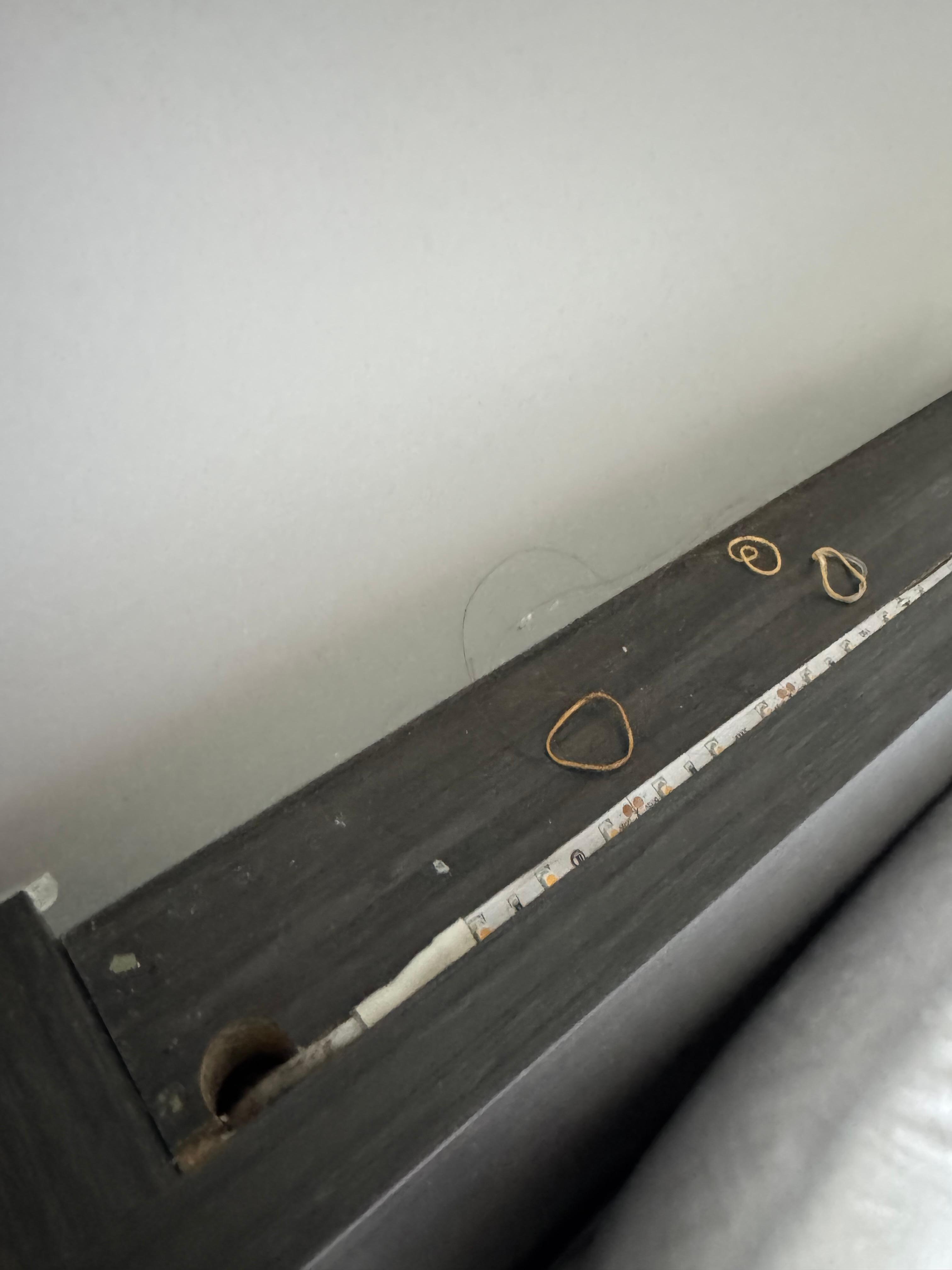 Dirty furniture under bed