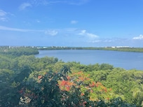 View of lagoon side from property