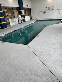 Pool& hot tub open 8 am until midnight.