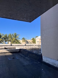 View of private garden terrace