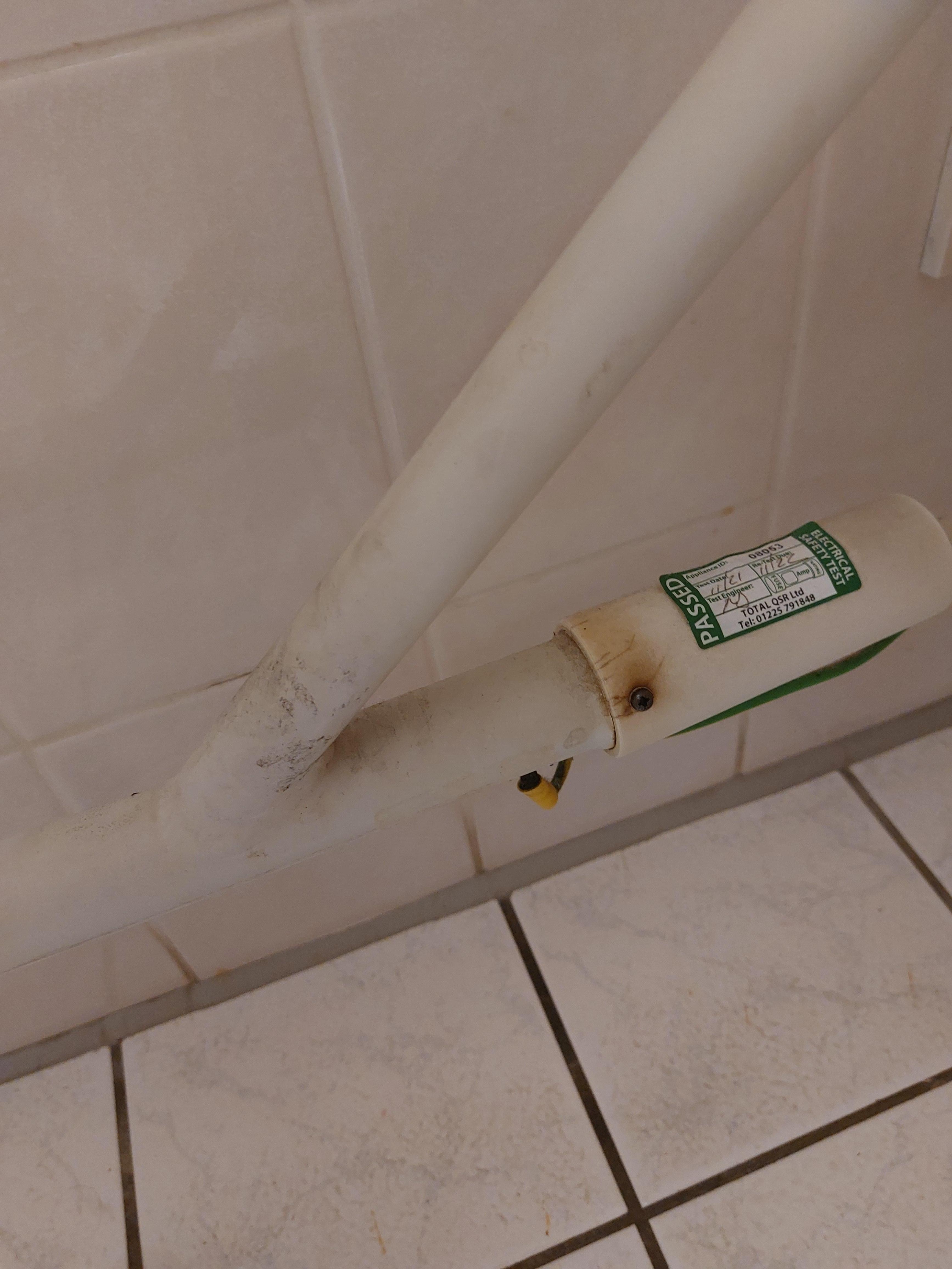 Heated towel rail rust.