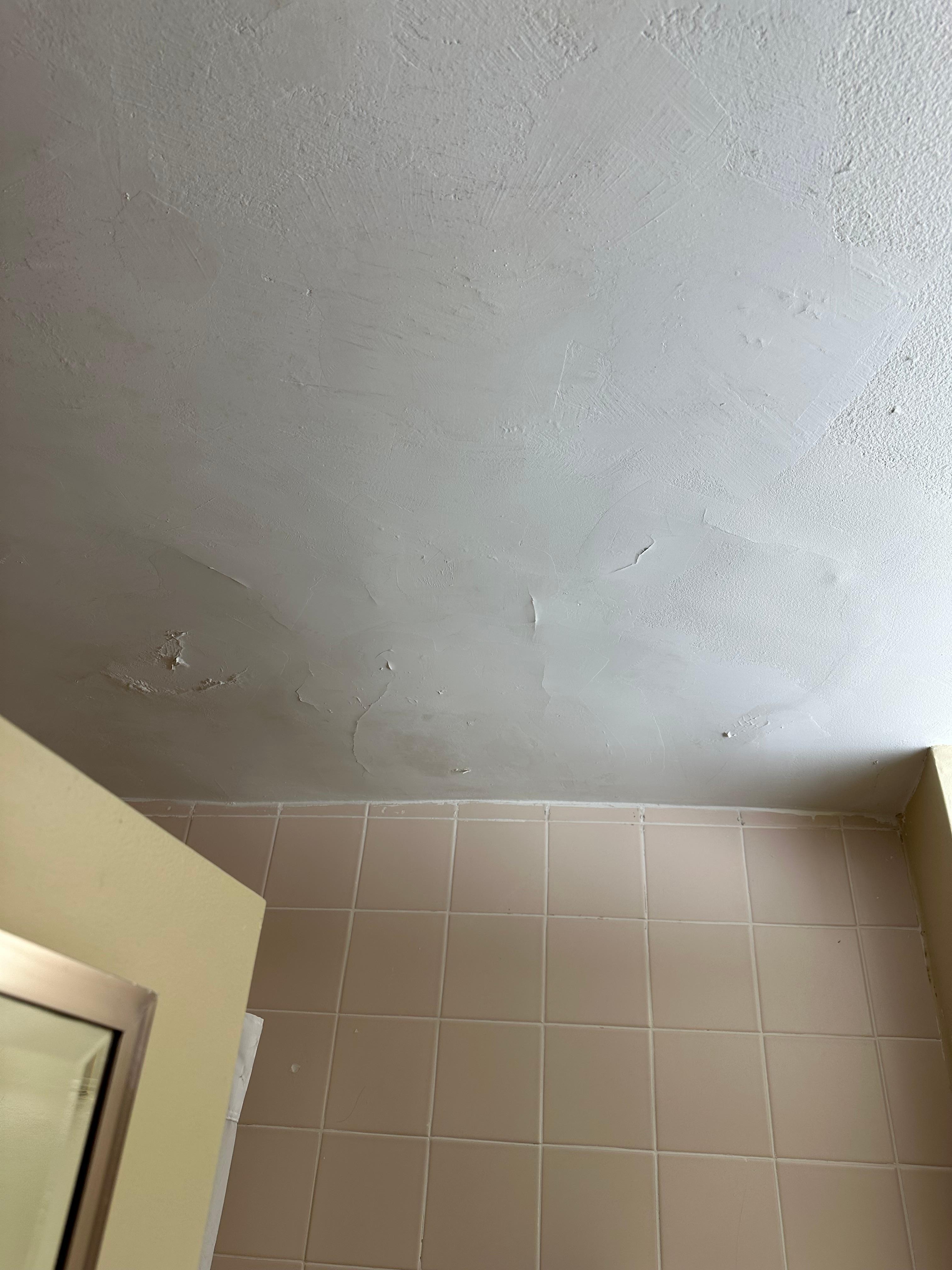 Ceiling in shower