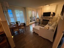 Living room leading out to patio