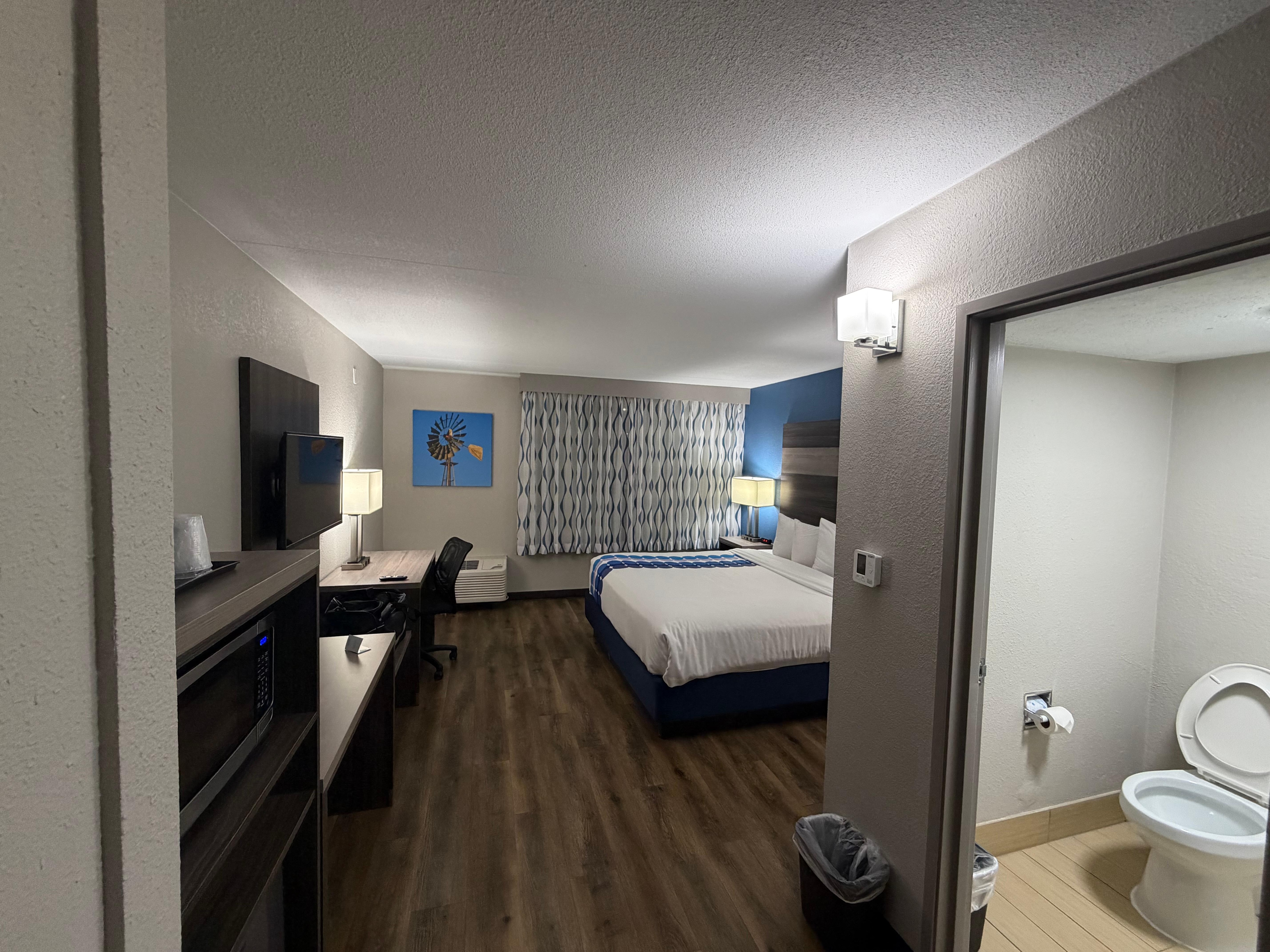 King size room from entrance.