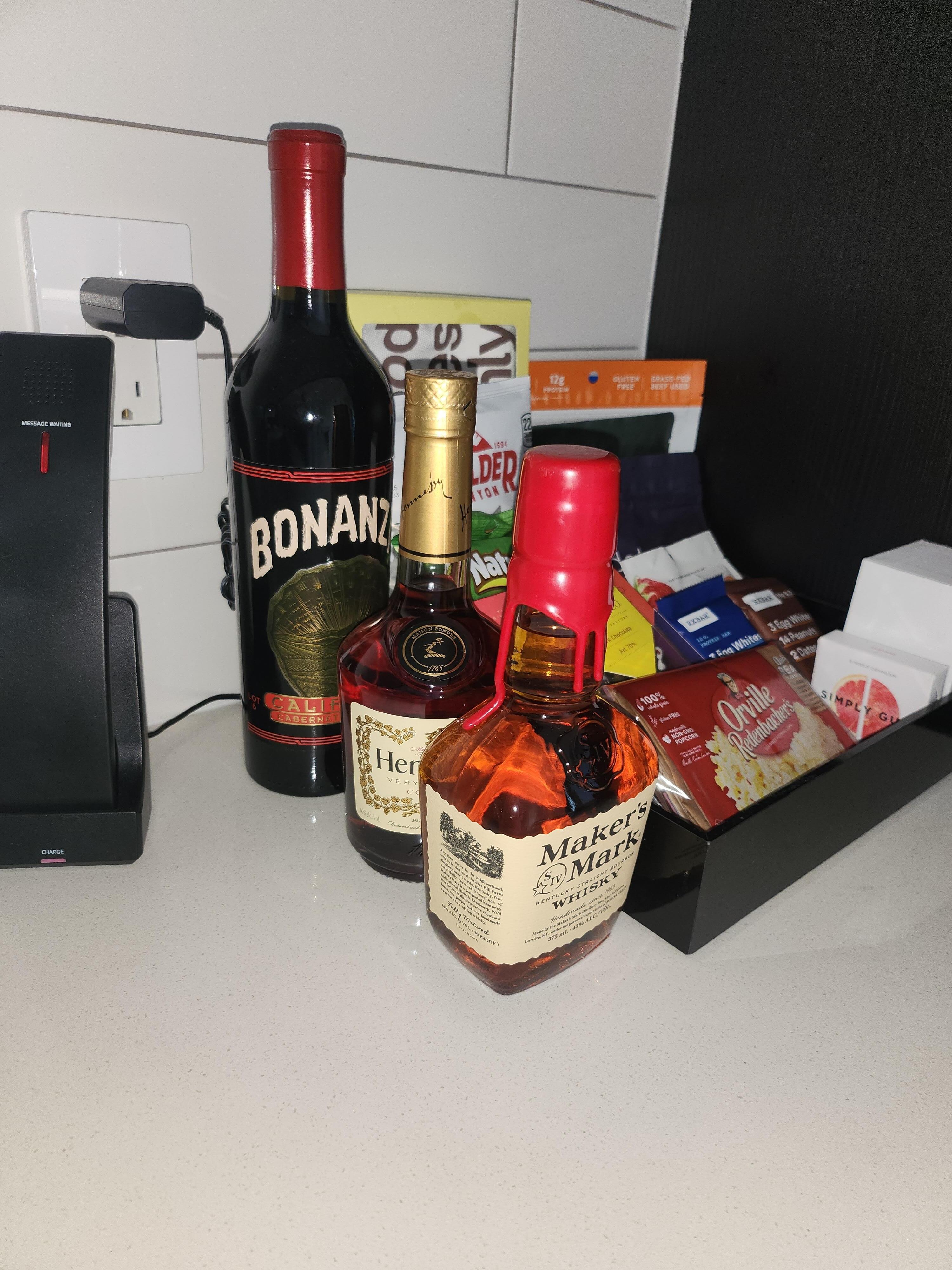 Snacks and drinks