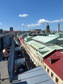 Beautiful views from the terrace on top of the hotel.