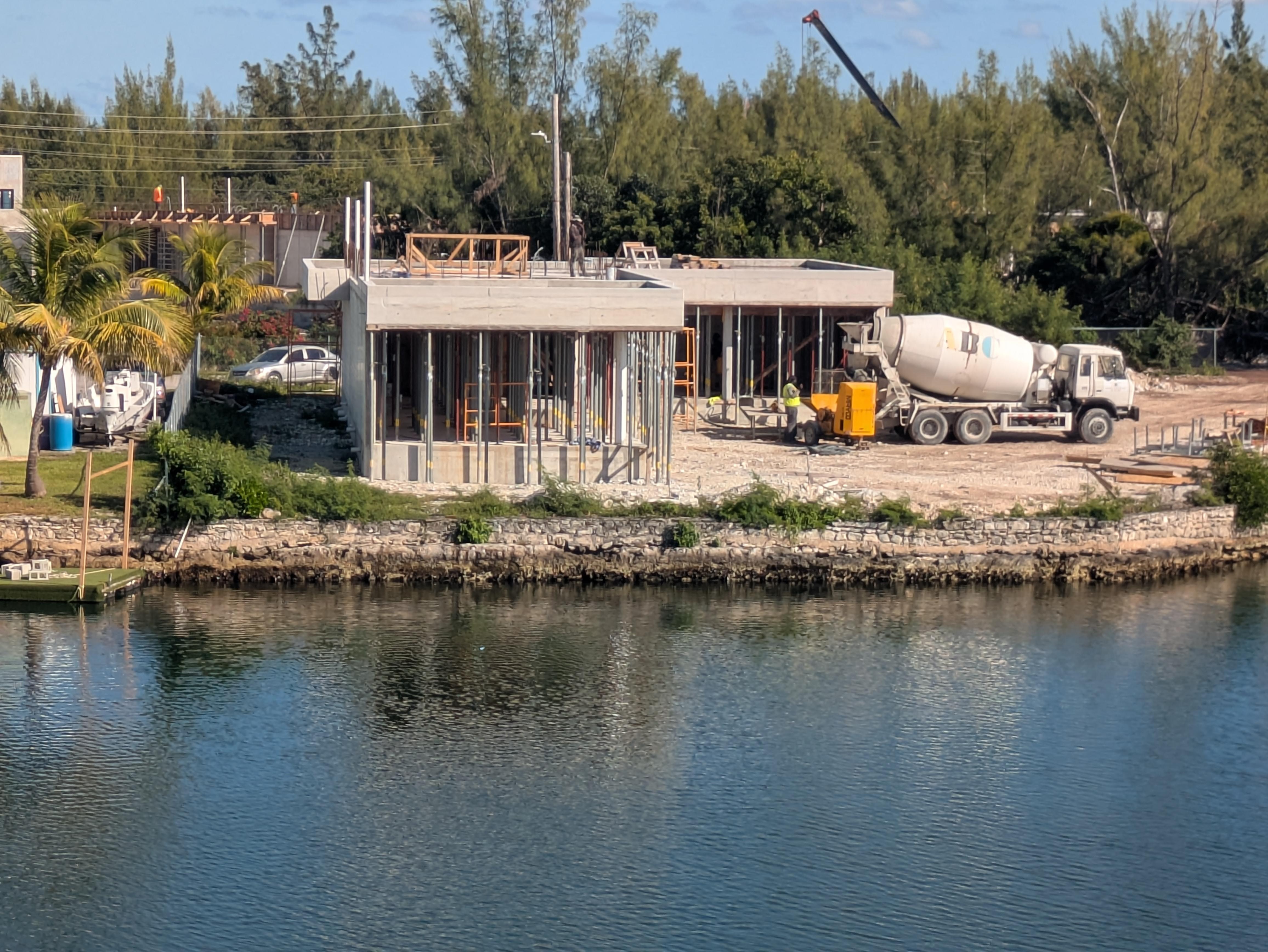 Construction work opposite the room we booked.