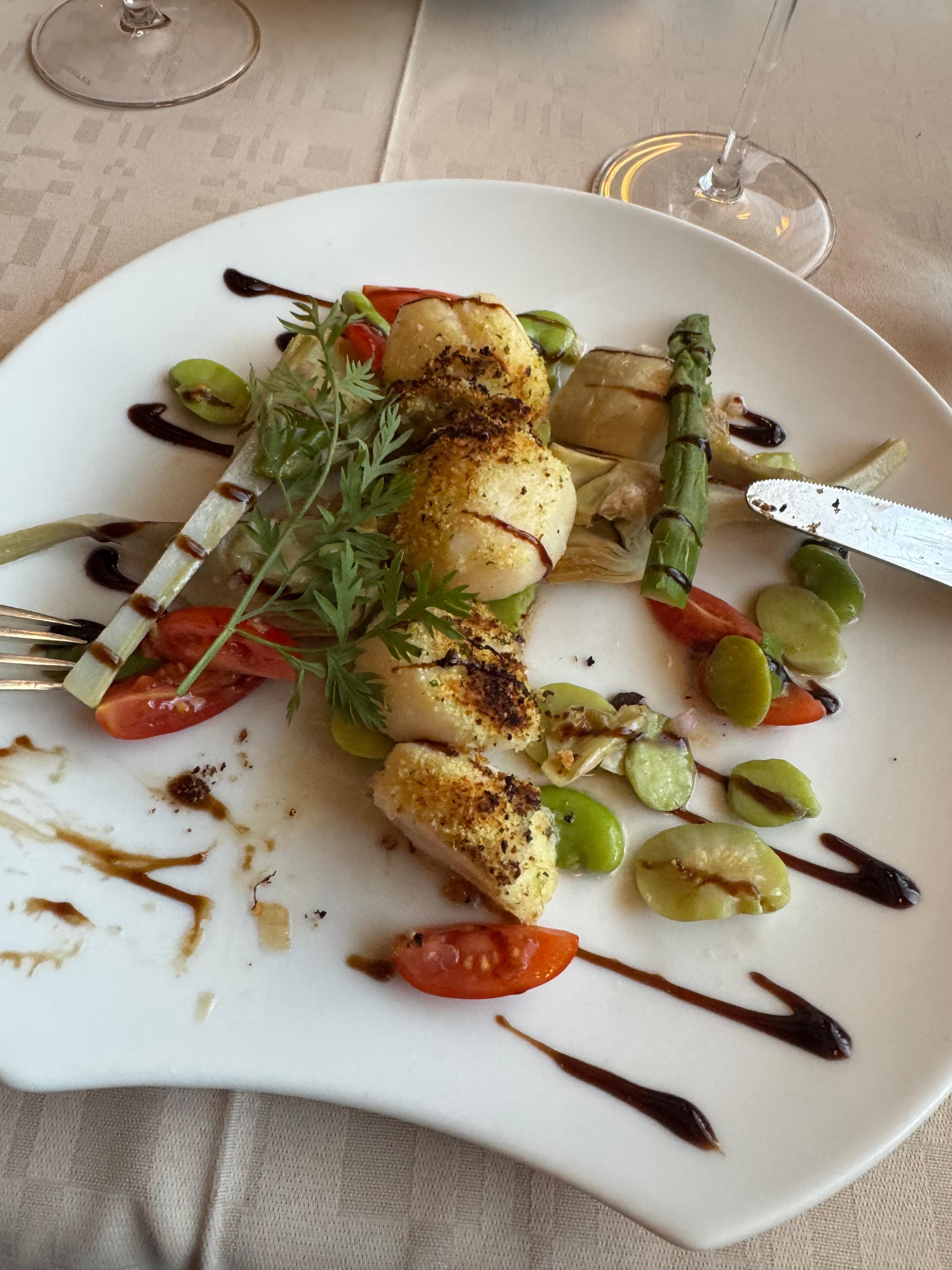 Scallops at their restaurant