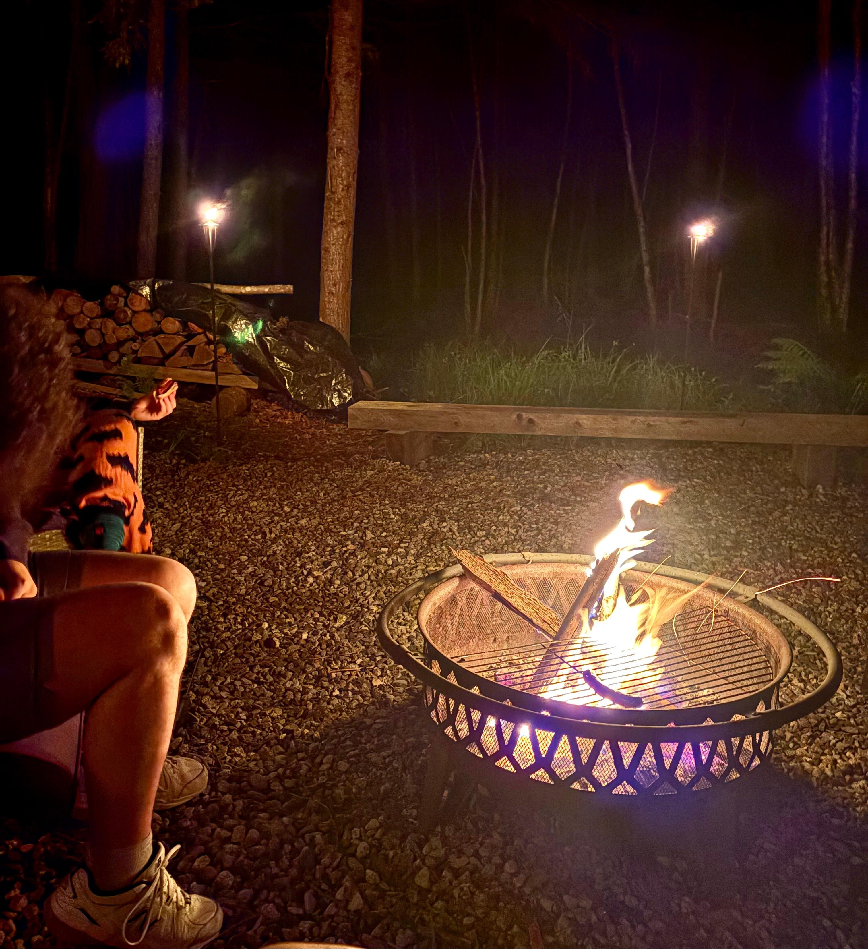 We enjoyed this spot every evening, cooked hotdog, hamburgers, and of course s’mores!