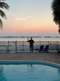 The sky was beautiful