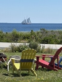 View from our cottage as the Bluenose sailed by