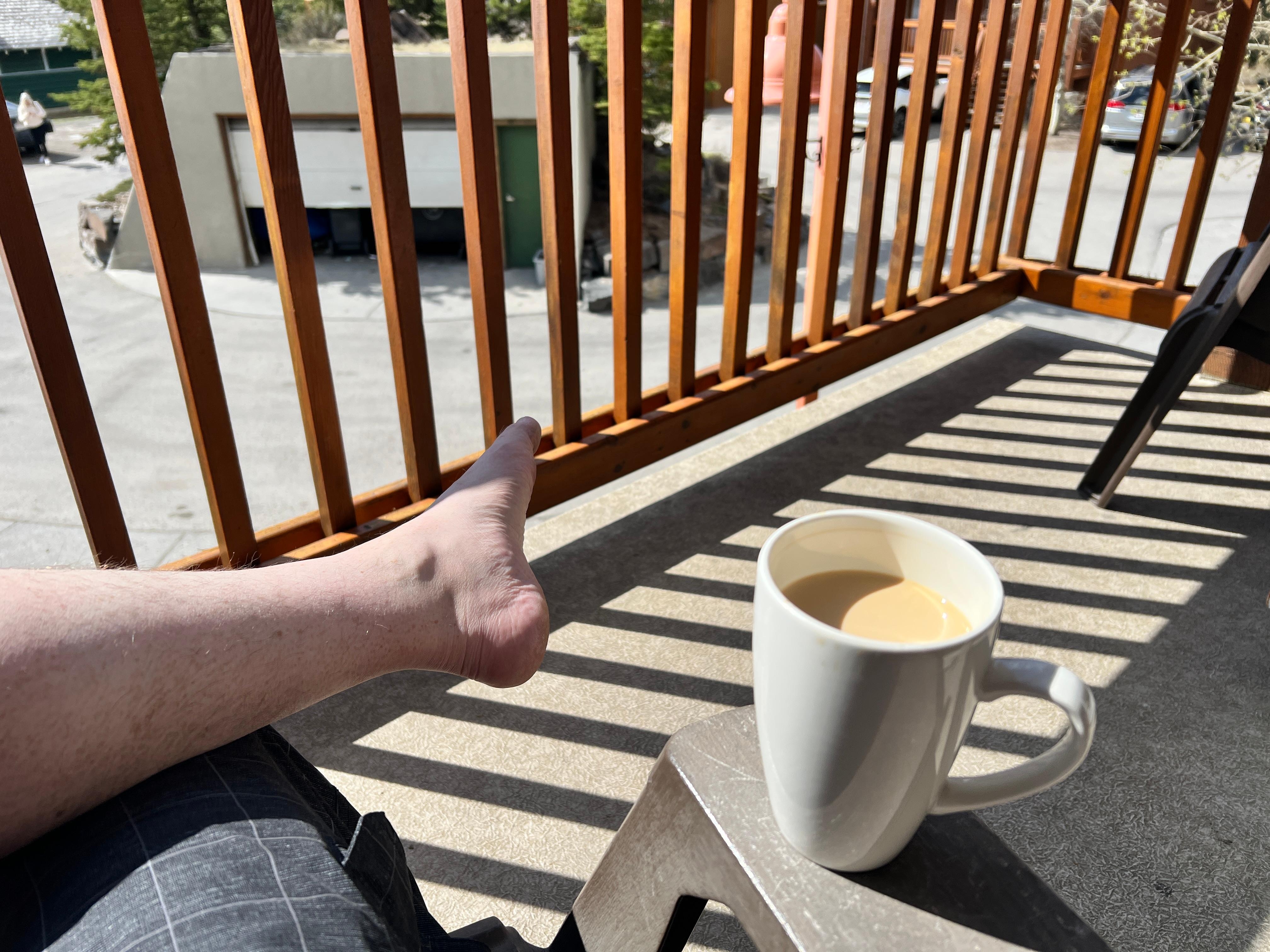 Coffees on the balcony