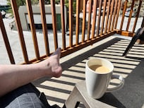 Coffees on the balcony