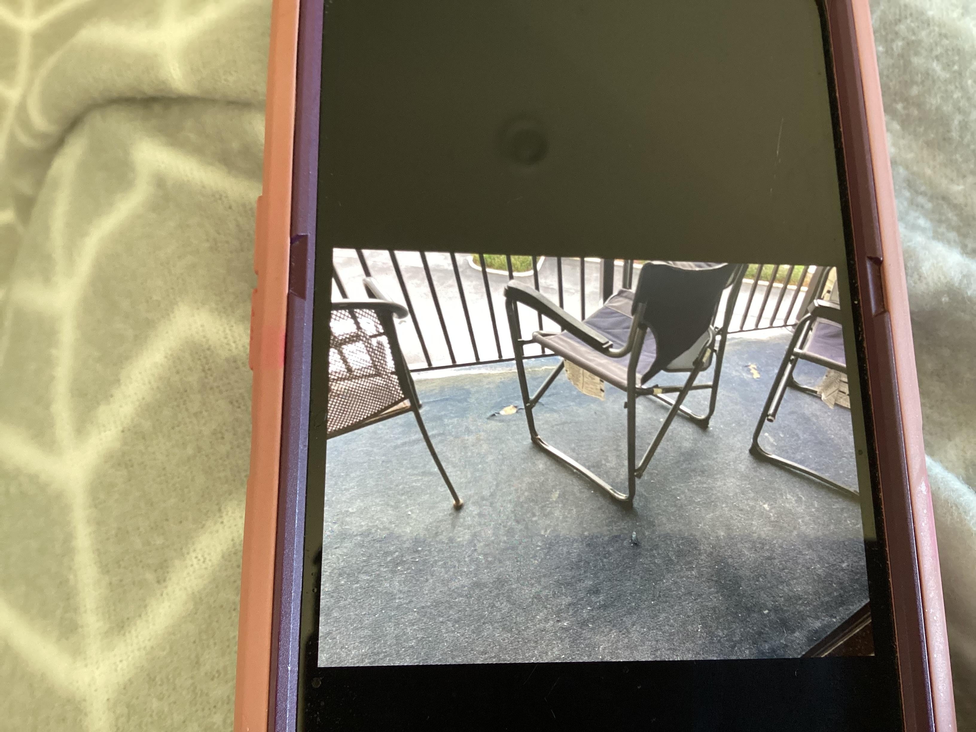 Outdoor balcony dirty carpet and wholes