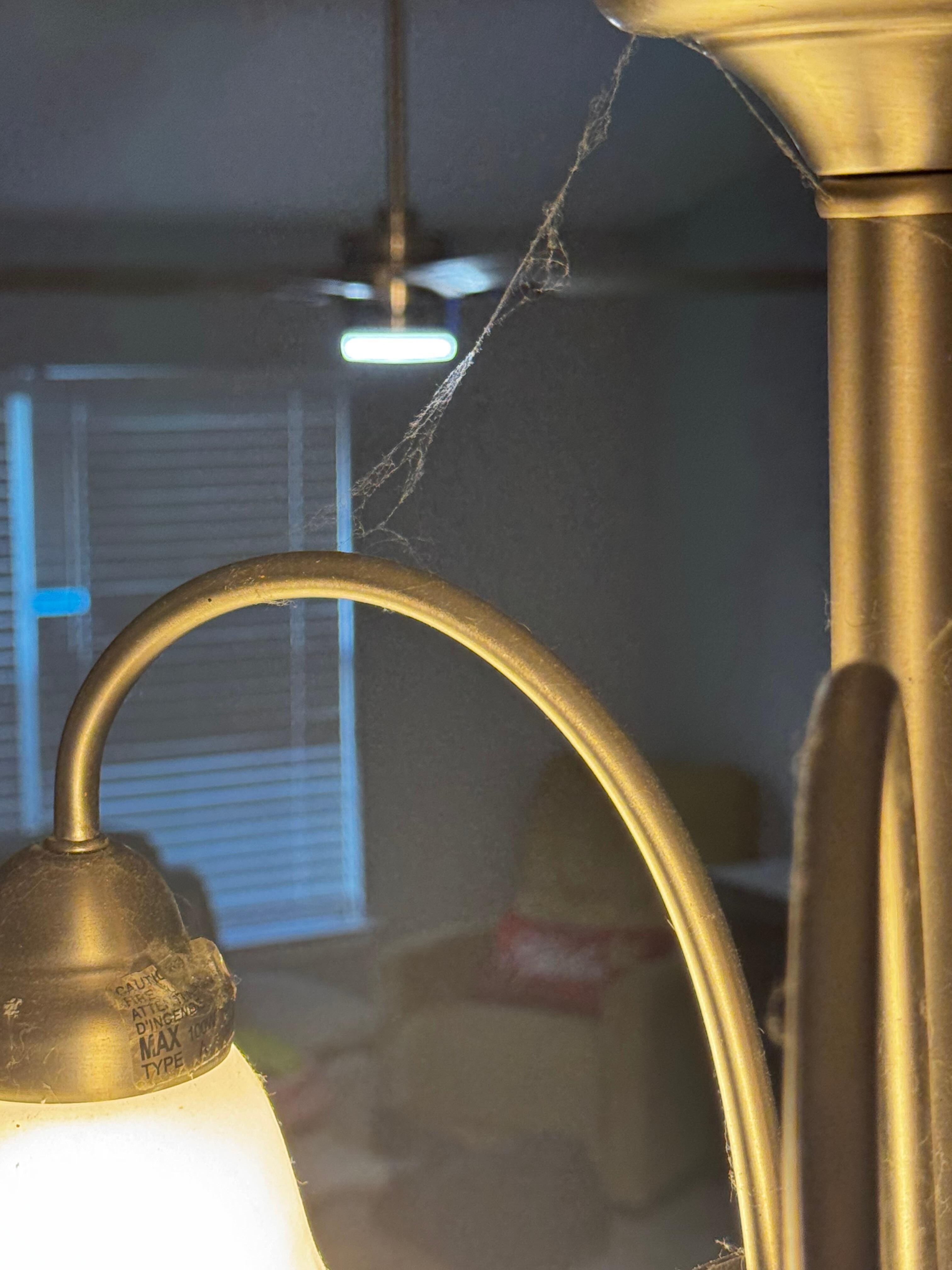 Dirty light fixture.  Was told he would refund cleaning fee