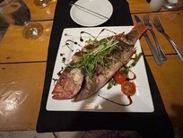 Several great restaurants are just steps away from the rear gate walkway