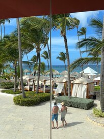 Photo taken from the Club Lounge facing the beach.