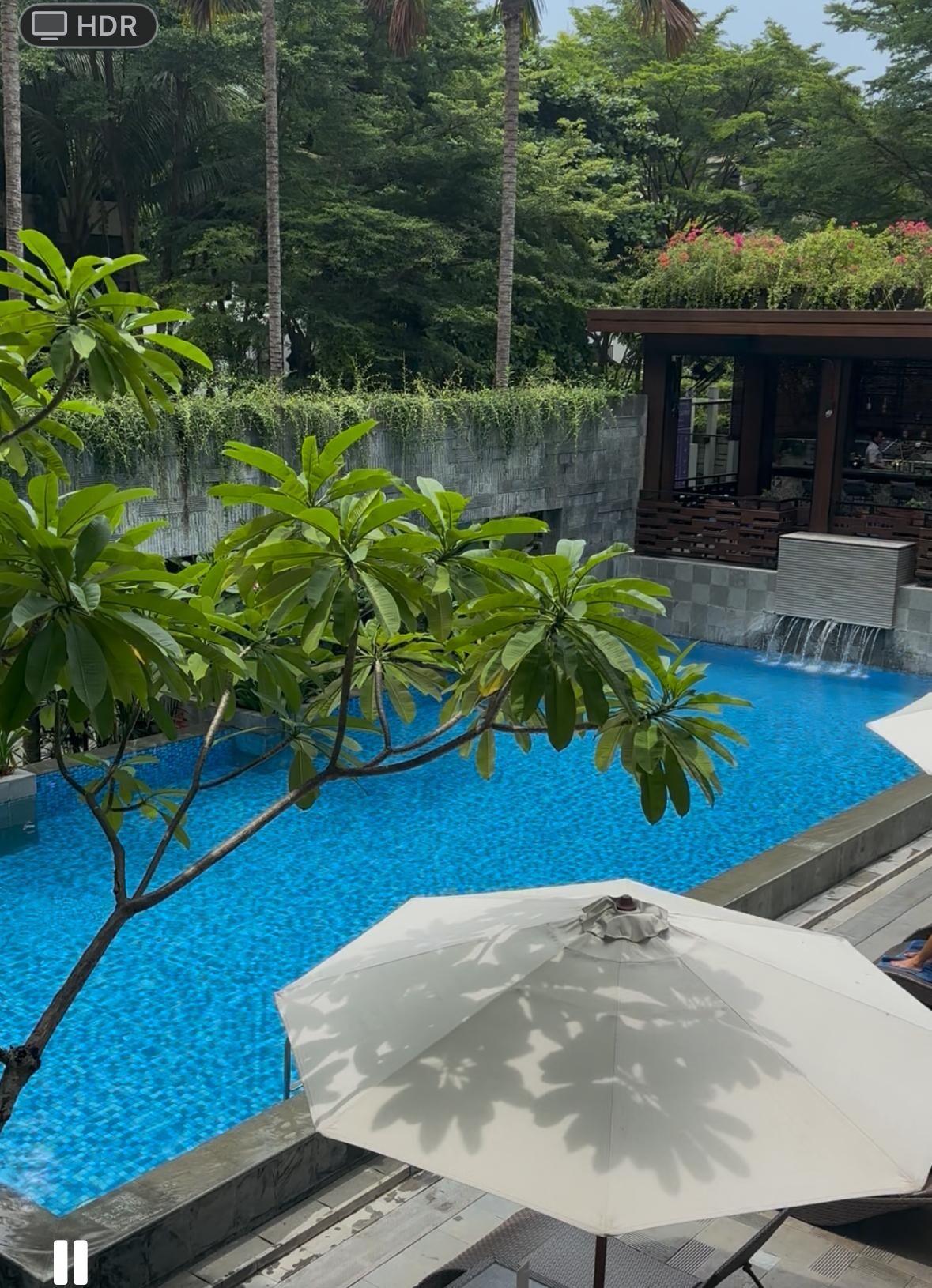 View of pool fr our 2nd floor balcony.