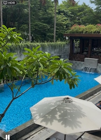 View of pool fr our 2nd floor balcony.