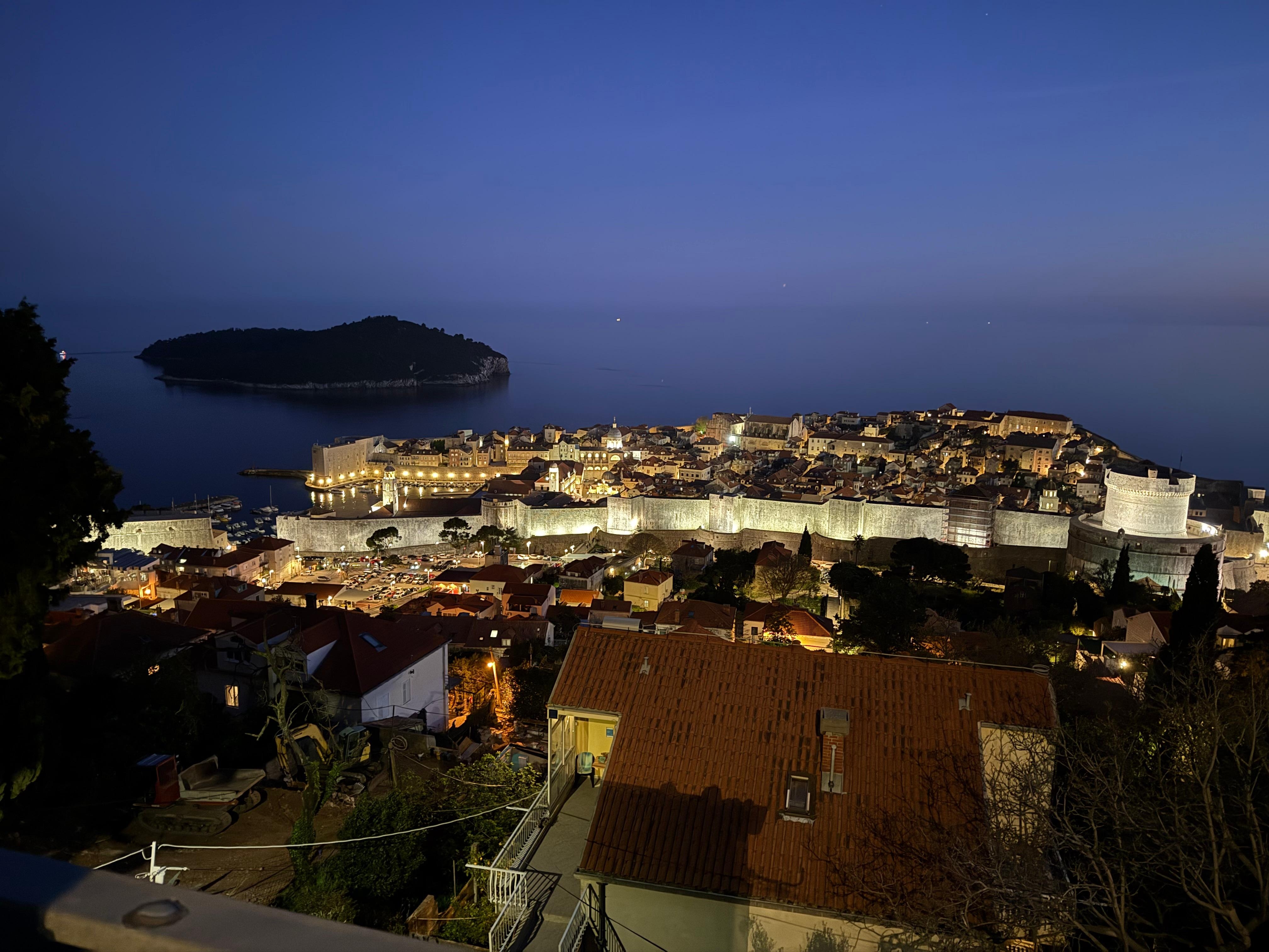 The evening view