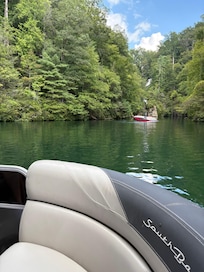 Waterfalls. We recommend renting a pontoon boat with a guide that owned “4 Wild Boys”